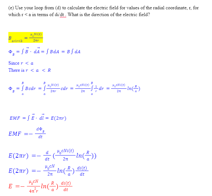 inner radius a, outer radius b, height c, and has N turns.