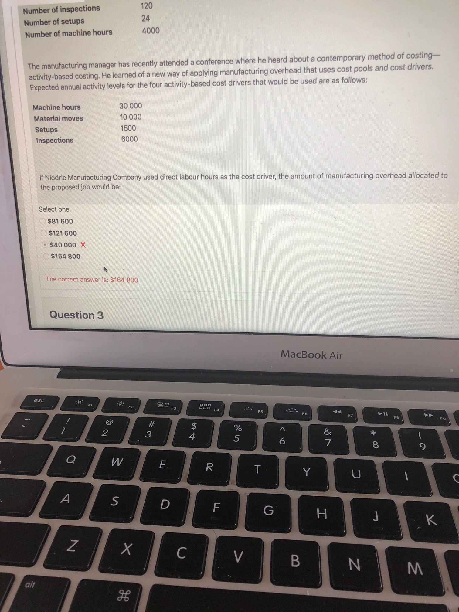 COuld you please show the working out for This question thank you