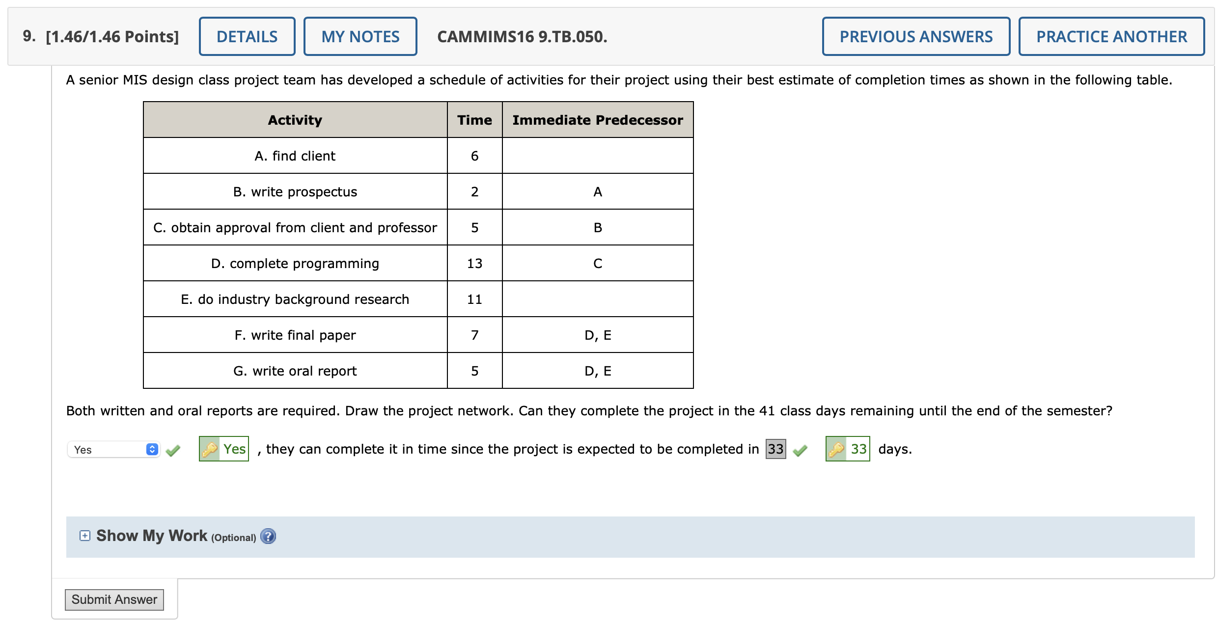 find client 6 B. write prospectus 2 A C. obtain approval from