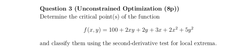 Please solve the question Show the necessary steps, to get to the