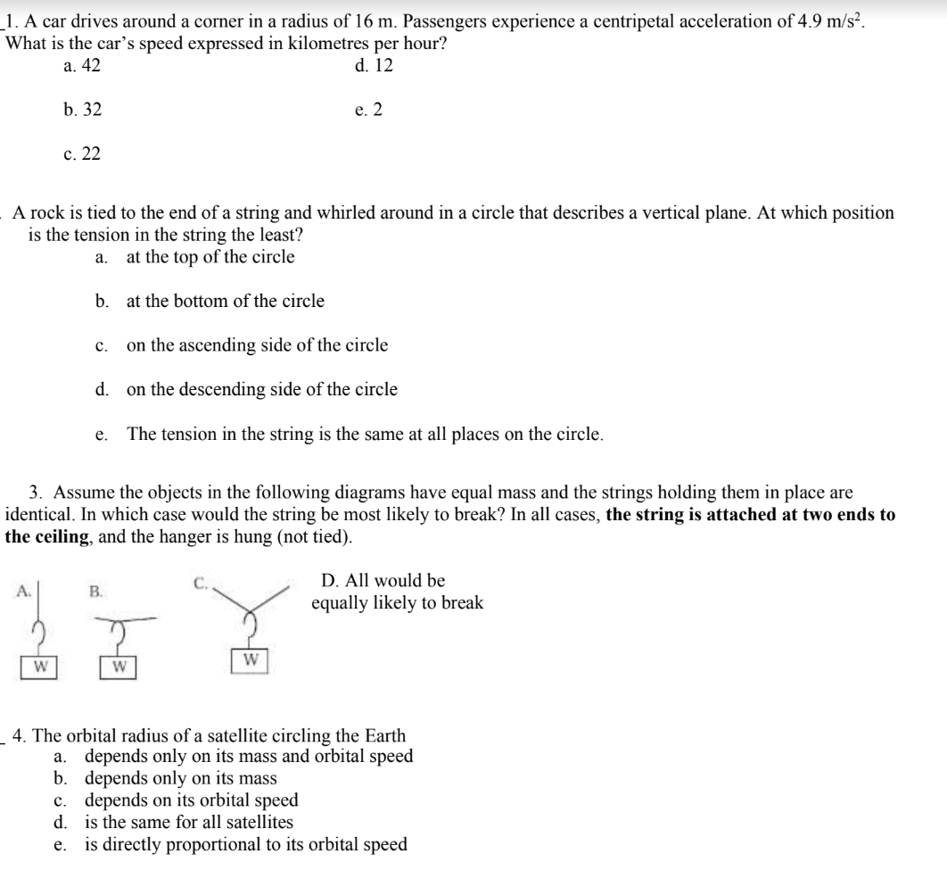 lo mi Passengers experience a centripetal acceleration of\") mfsz. What is the