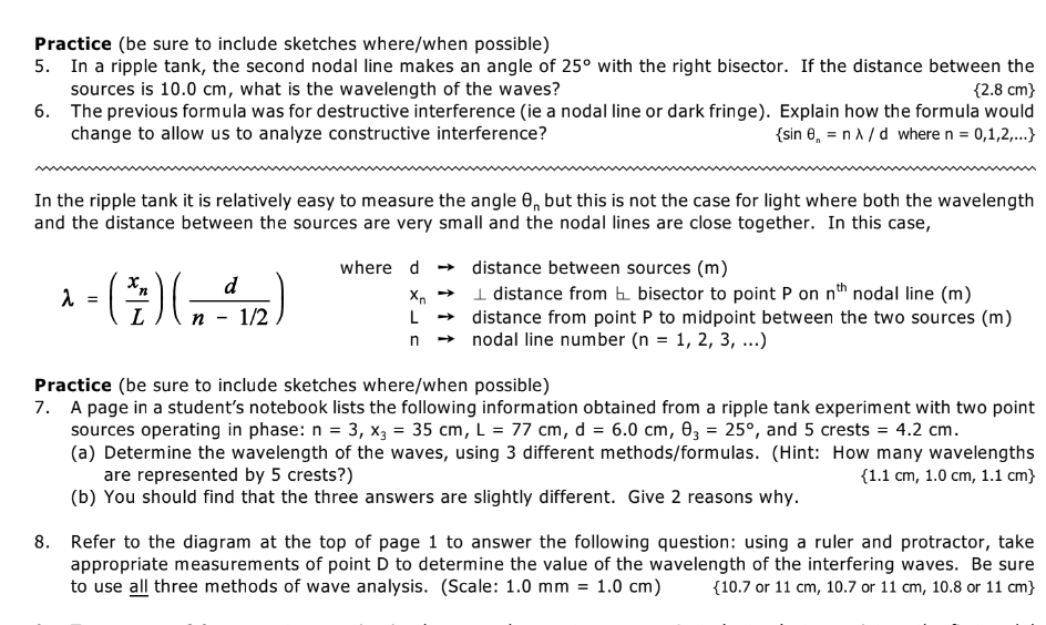  Practice (be sure to include sketches wherefwhen possible) 5. In a