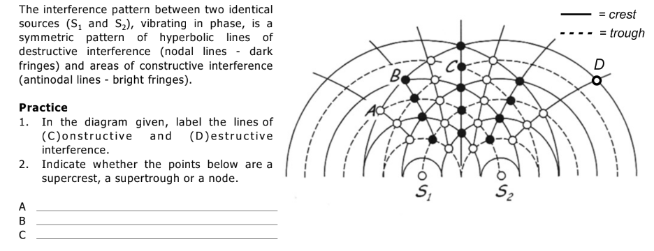 what is the wavelength of the waves? {2.8 cm} 6. The previous
