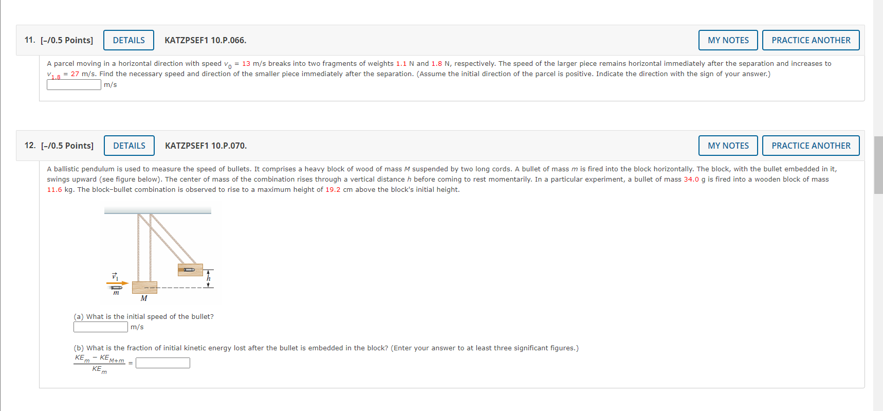  11. [-/0.5 Points] DETAILS KATZPSEF1 10.P.066. MY NOTES PRACTICE ANOTHER A