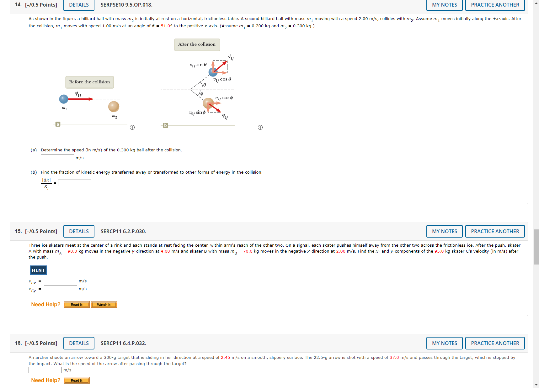 initial direction of the parcel is positive. Indicate the direction with the