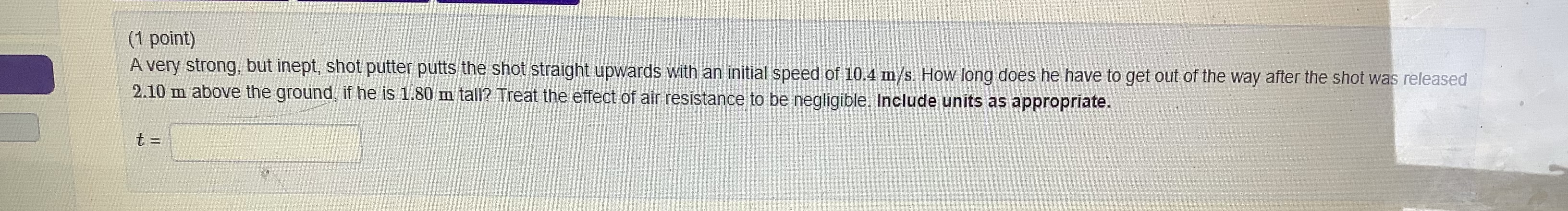 km. The trip took 18 min. Include units as appropriate below. (a)