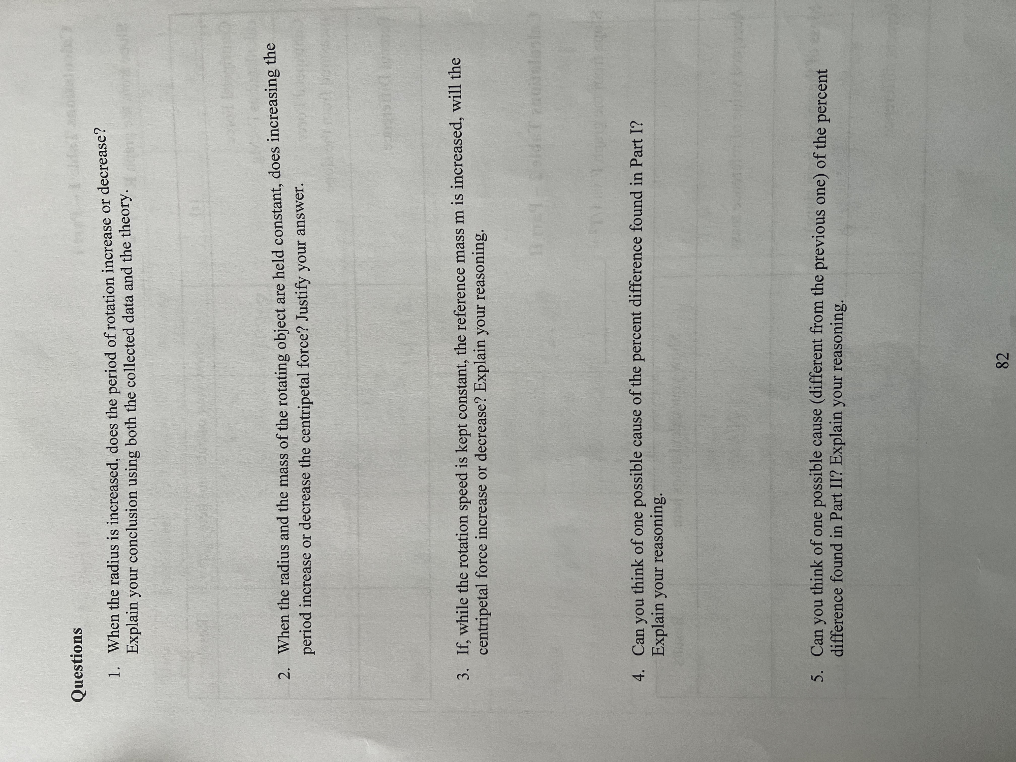 2 - Part II Slope from the graph F vs 1/T2 =