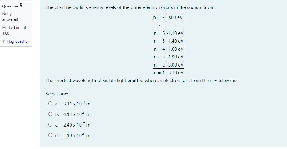 1.00 'i' Flag question UH Which ofthe following expressions gives the correct