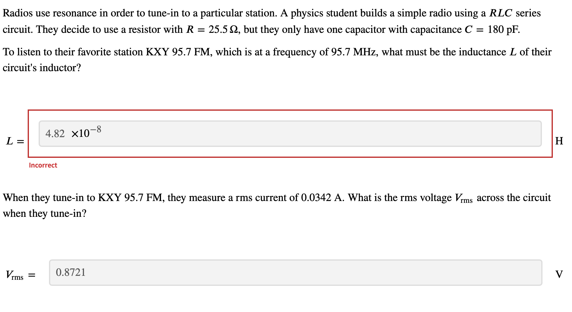 I need help with this question. Already got one part down, but