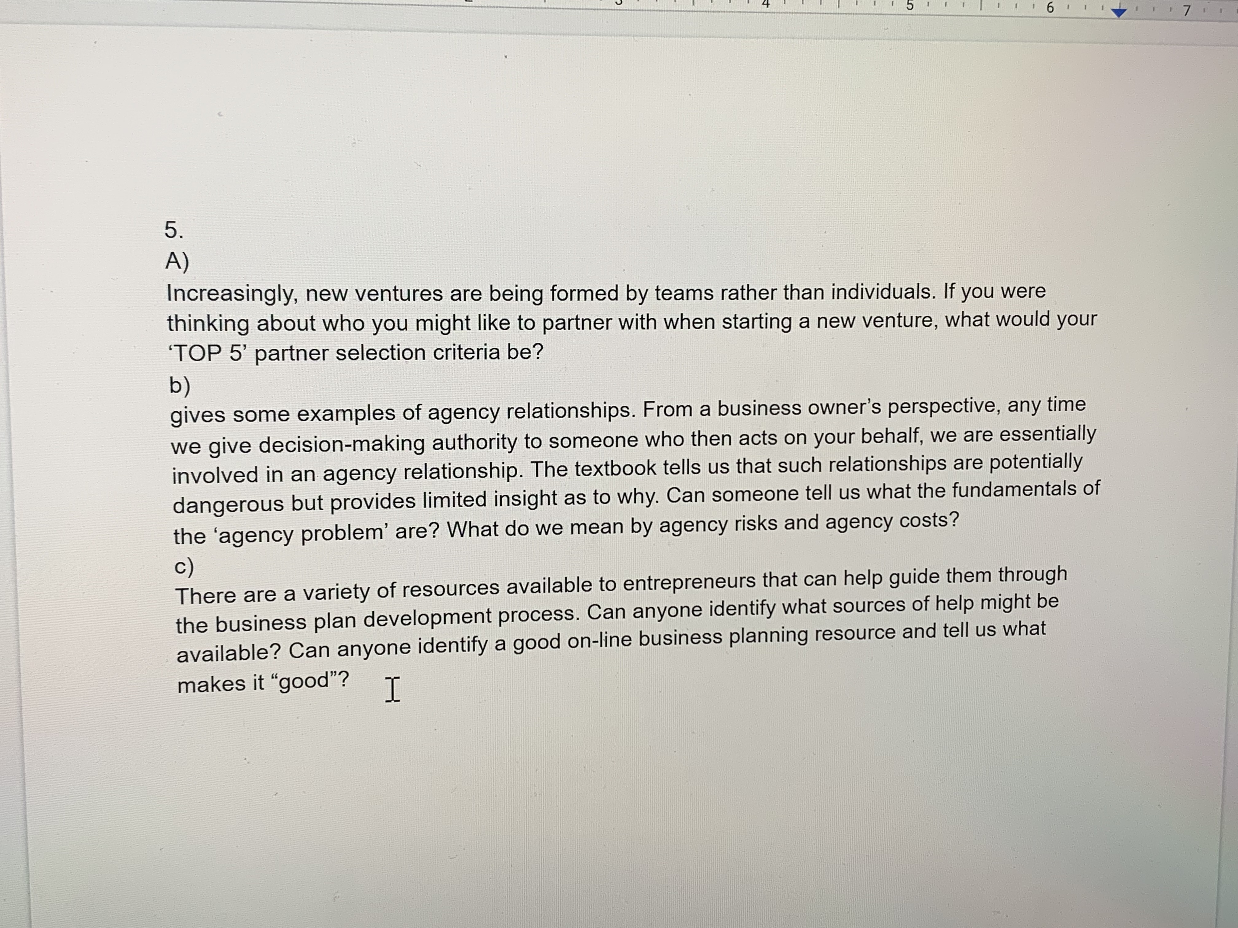 overdrafts. However, the common theme among these activities is that they are