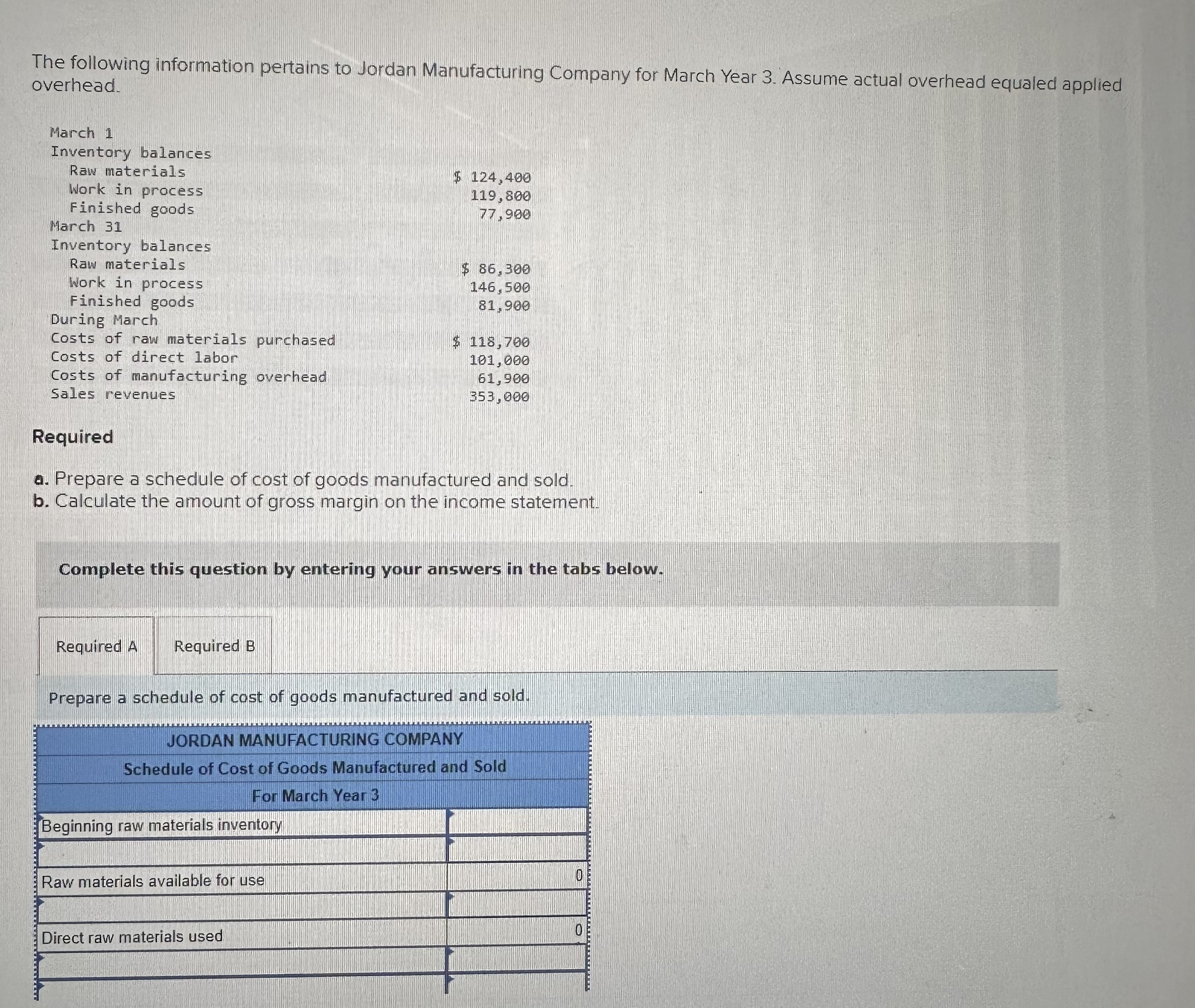 an income statement using variable costing. c. Determine the manager's bonus using