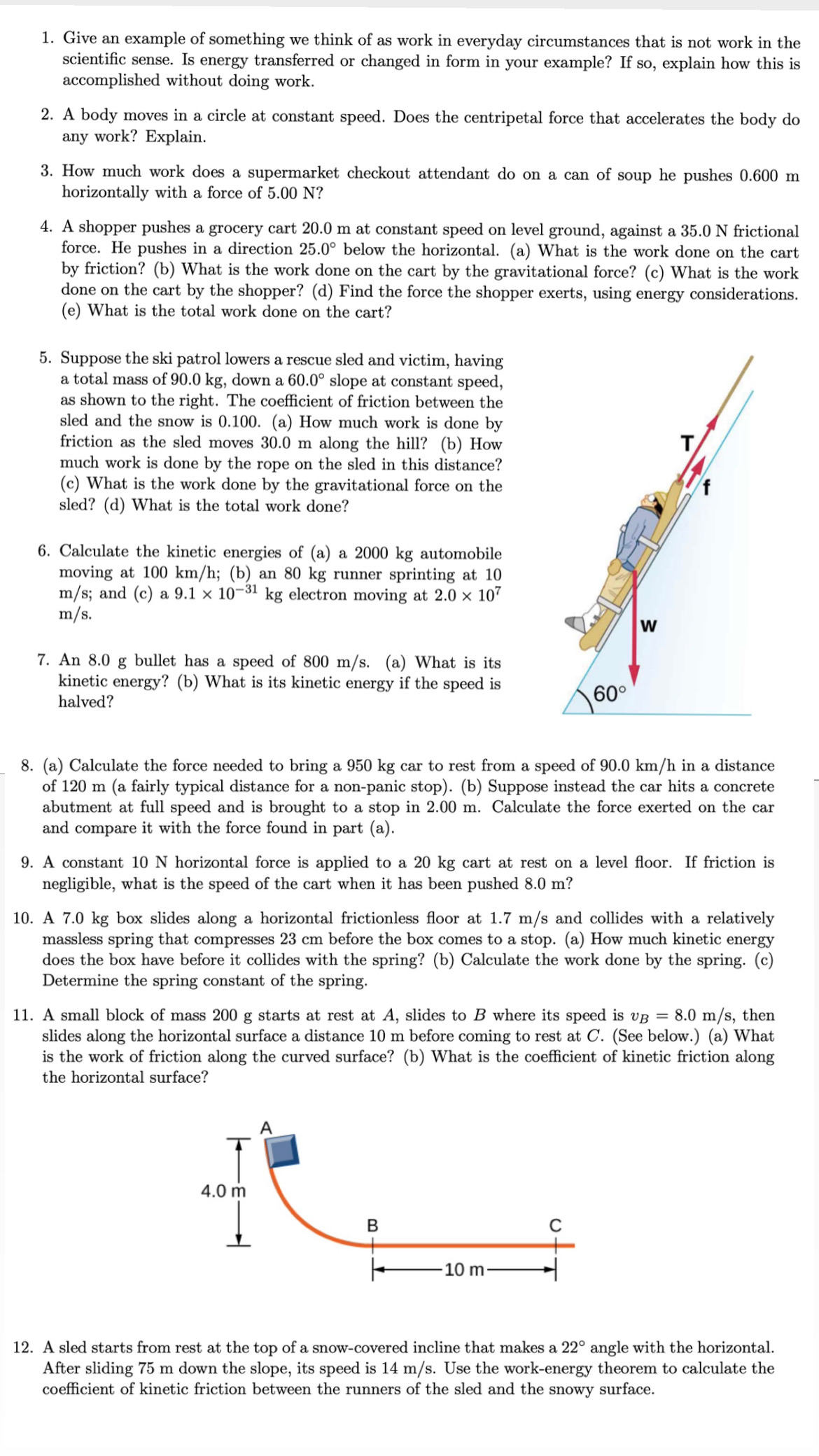 Please 10. 11. . Give an example of something we think of