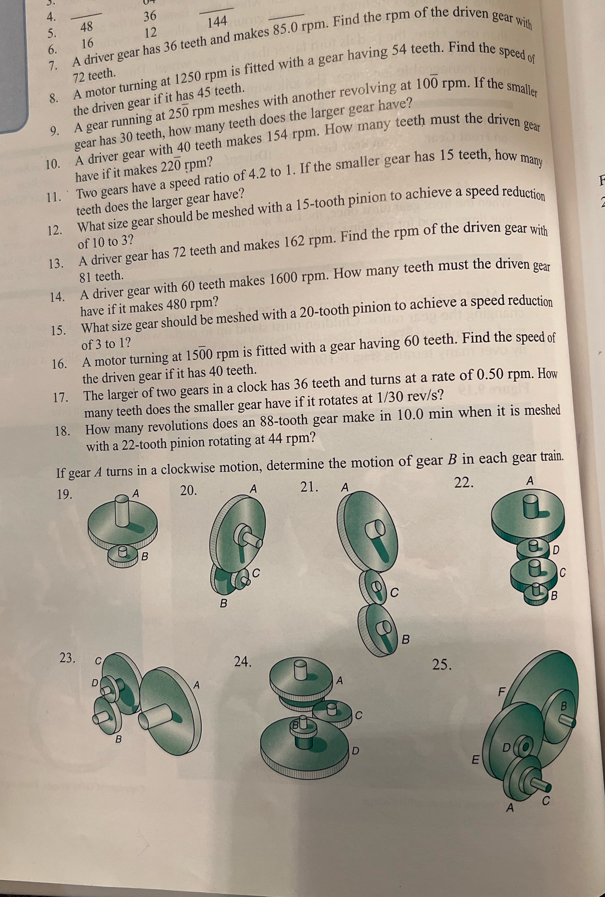 problems 7,17,19,21,23,&25. show all work. thank u 36 5 . 48 144