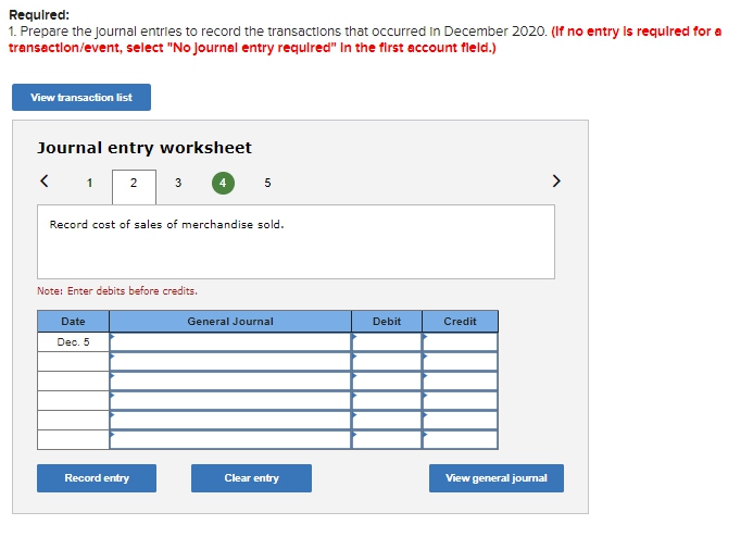 the bad debt expense for December 2020. Bad debt expense 2-b. Prepare