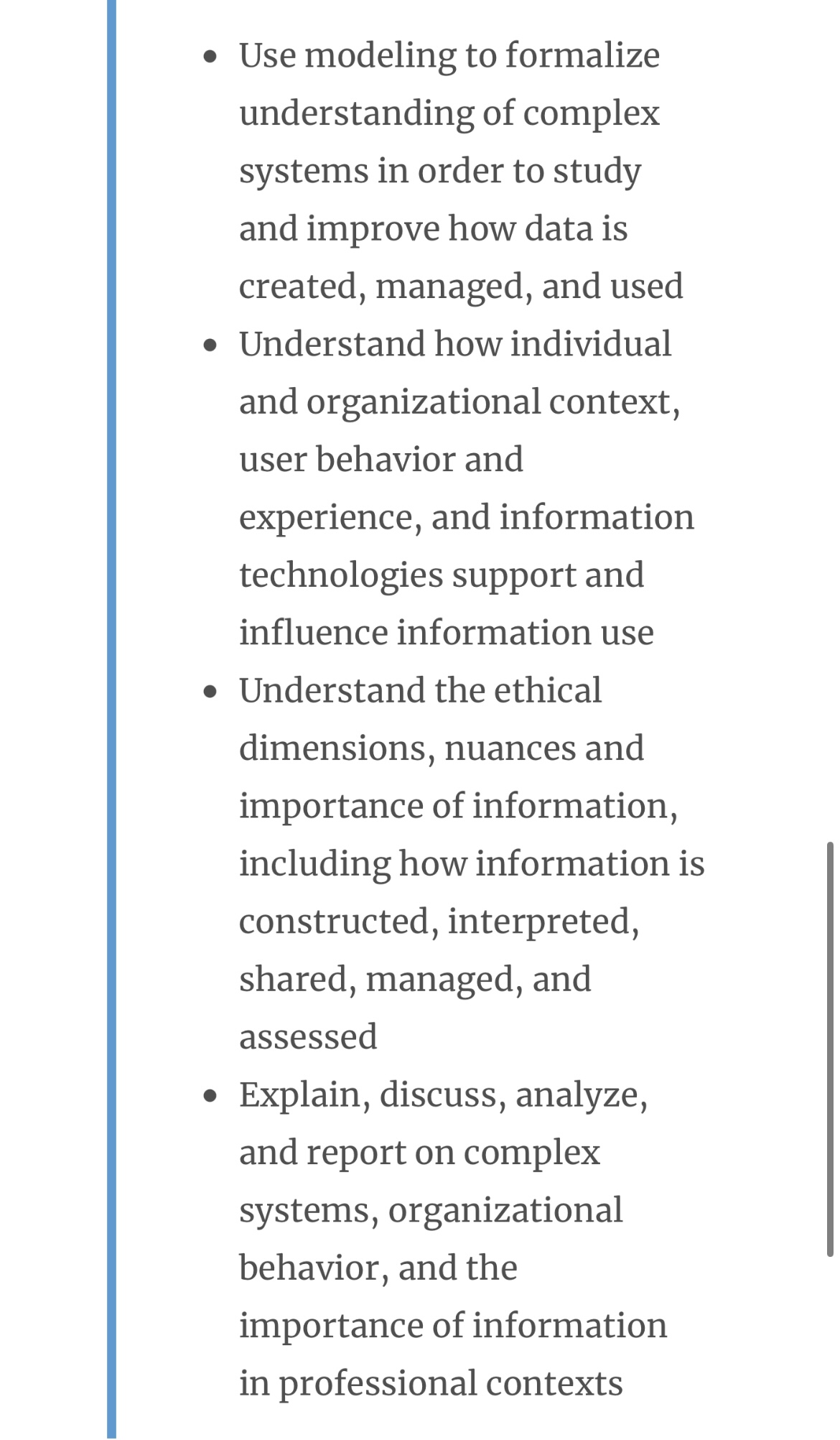 to study and improve how data is created, managed, and used e