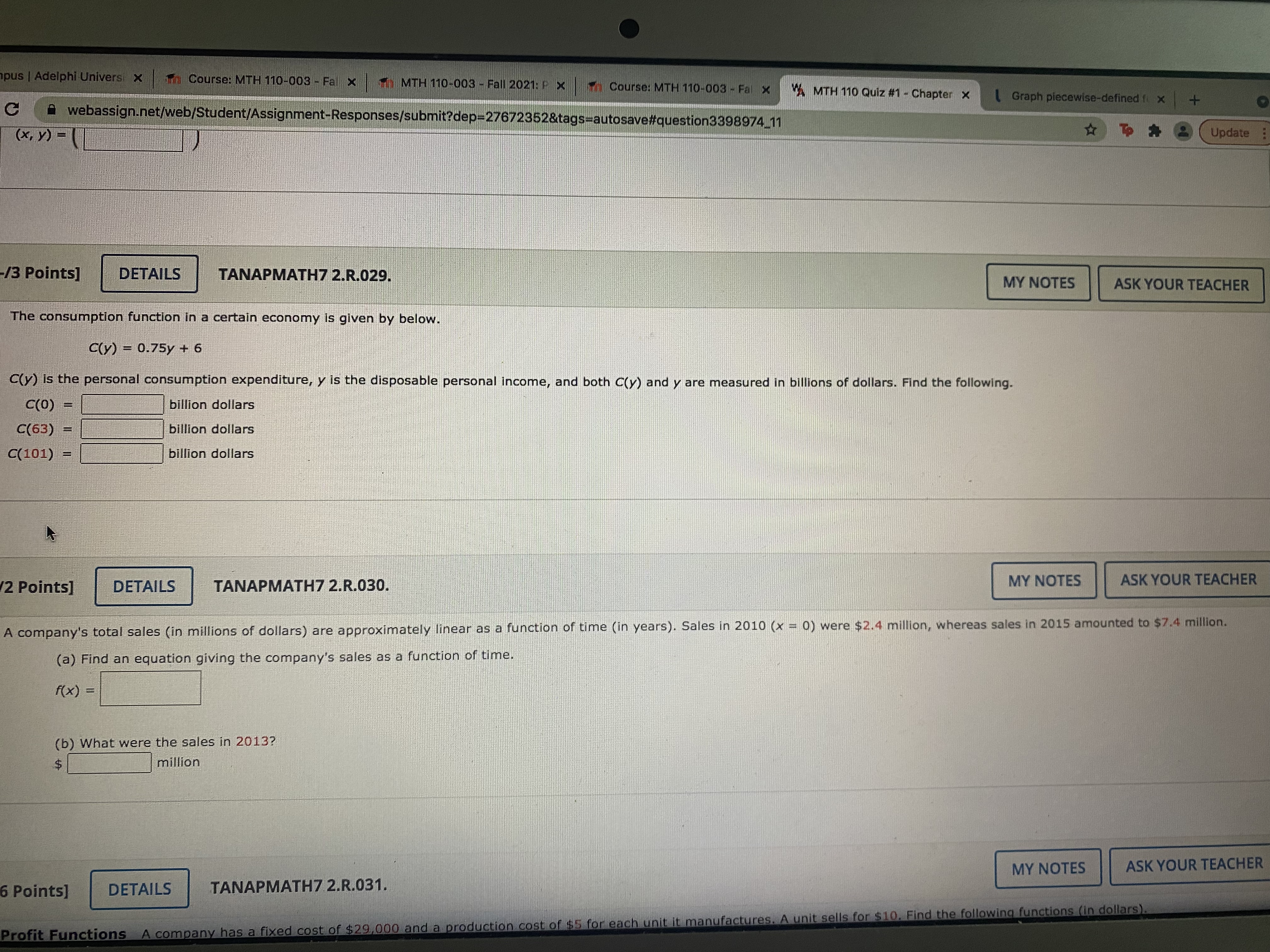 (a) A(x)g(x) (b) f(x)/g (x) ( c) Alg ( x ) )