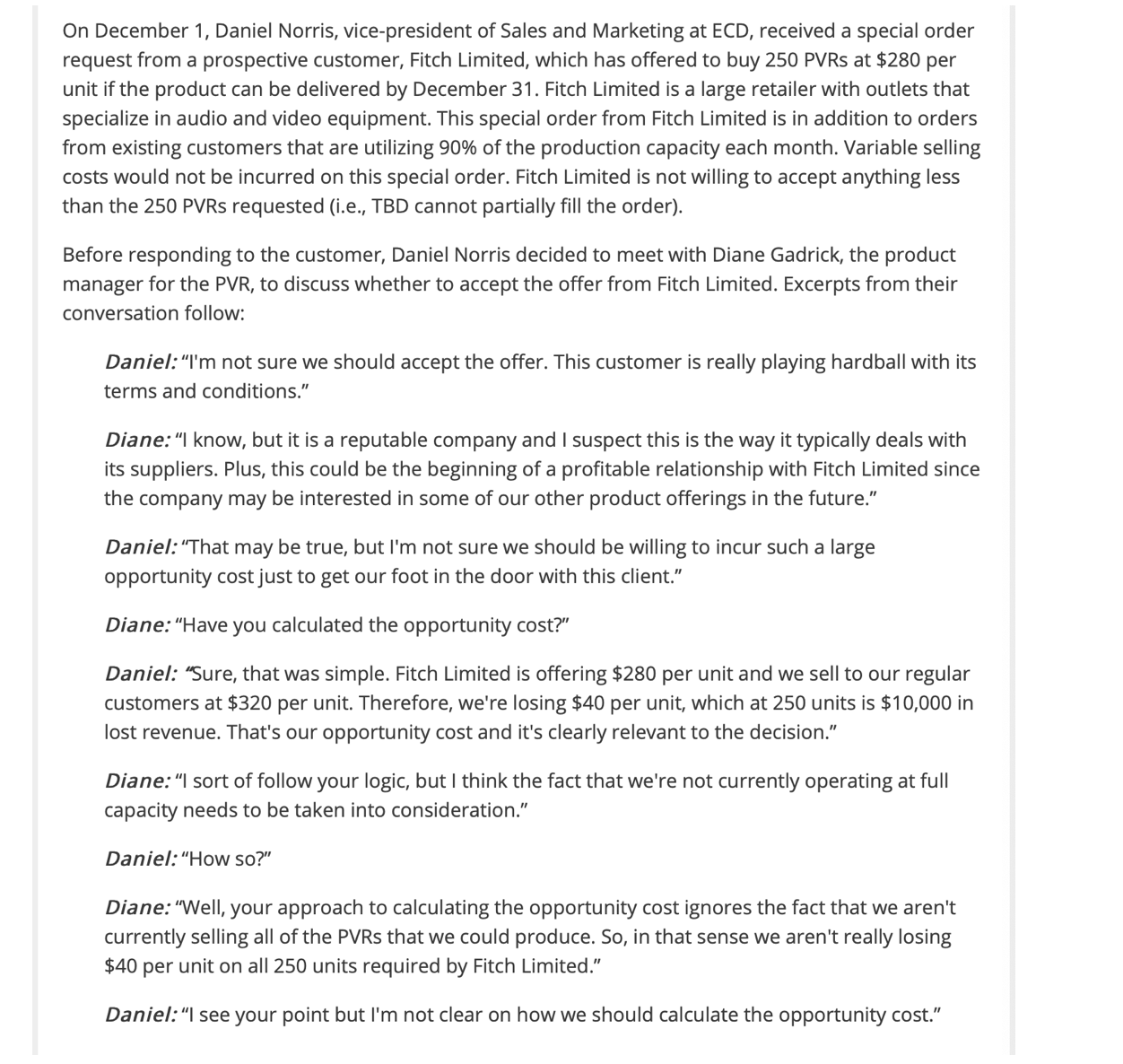  THE PROBLEM: Tiny Bits Digital (TBD) produces high end audio and