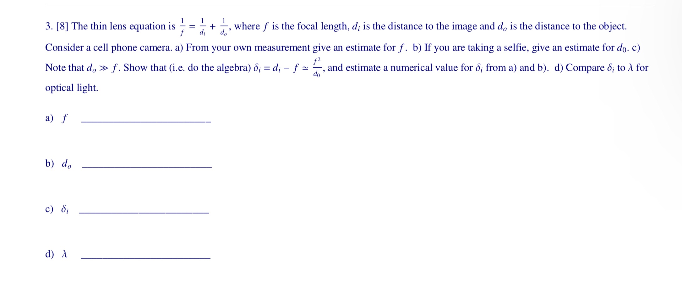 Please clearly show the math work on how to get the deserts