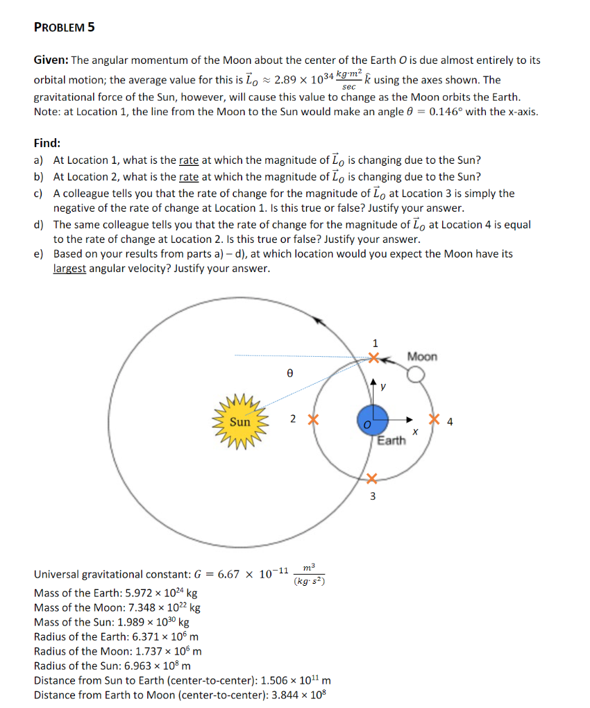 center of the Earth O is due almost entirely to its orbital