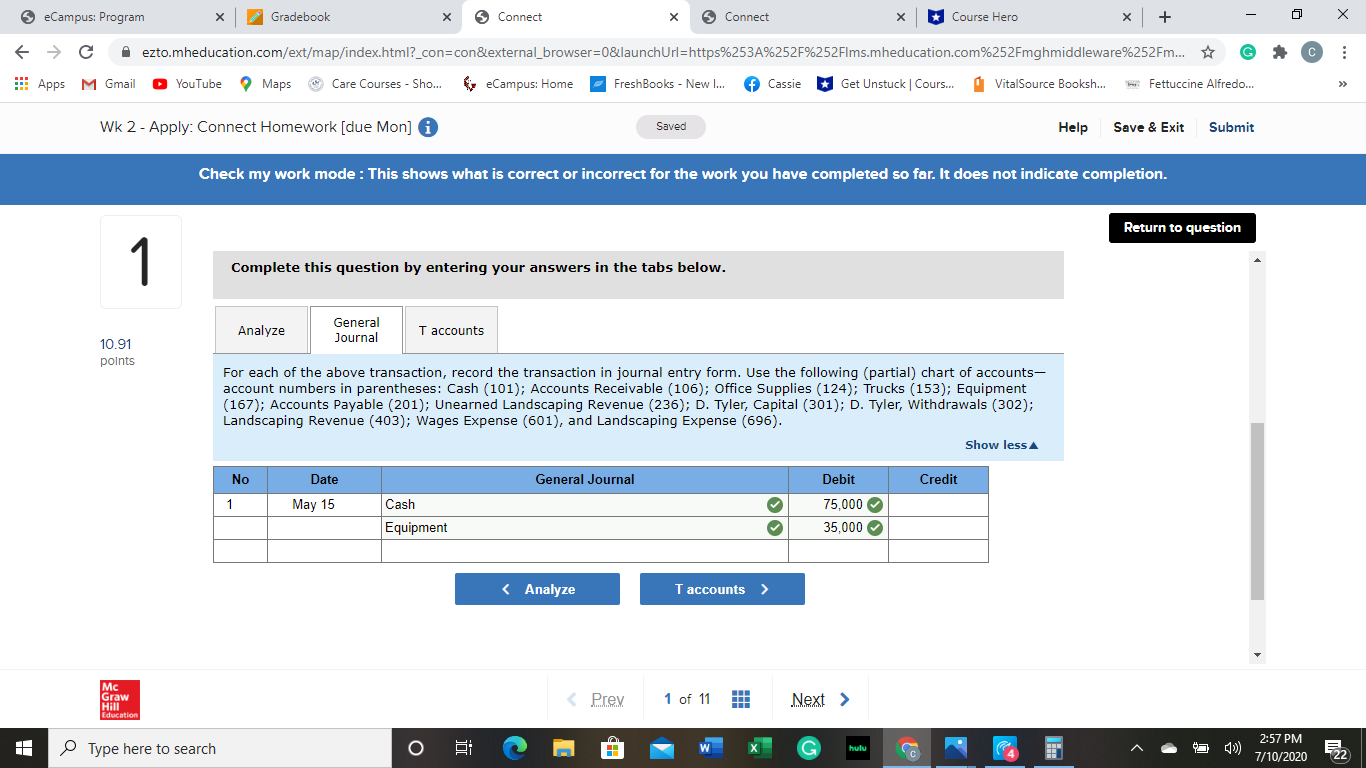  Please help with the question attached below eCampus: Program x Gradebook