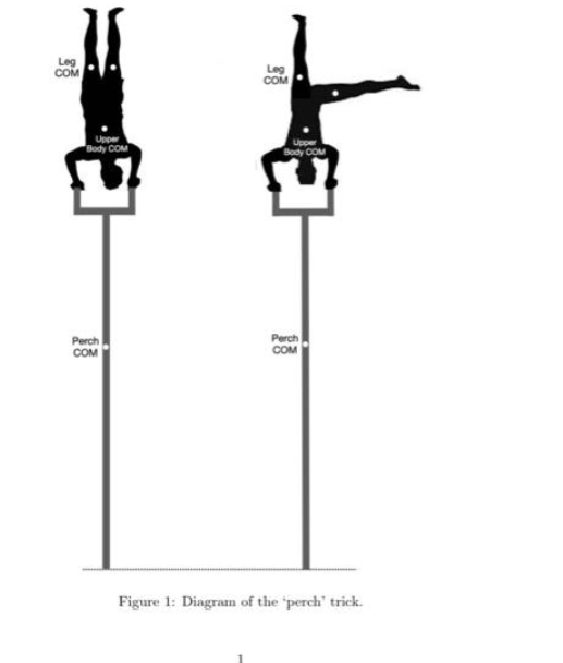 position. What torque does the leg apply about the right-hand edge of