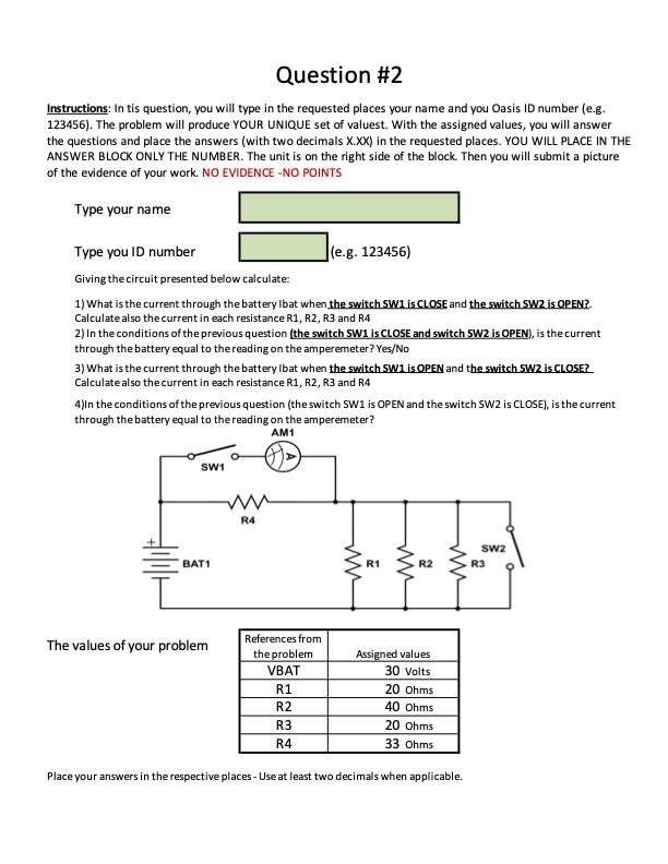 to submit a PDF file (mywork.pdf) with a picture of your work.