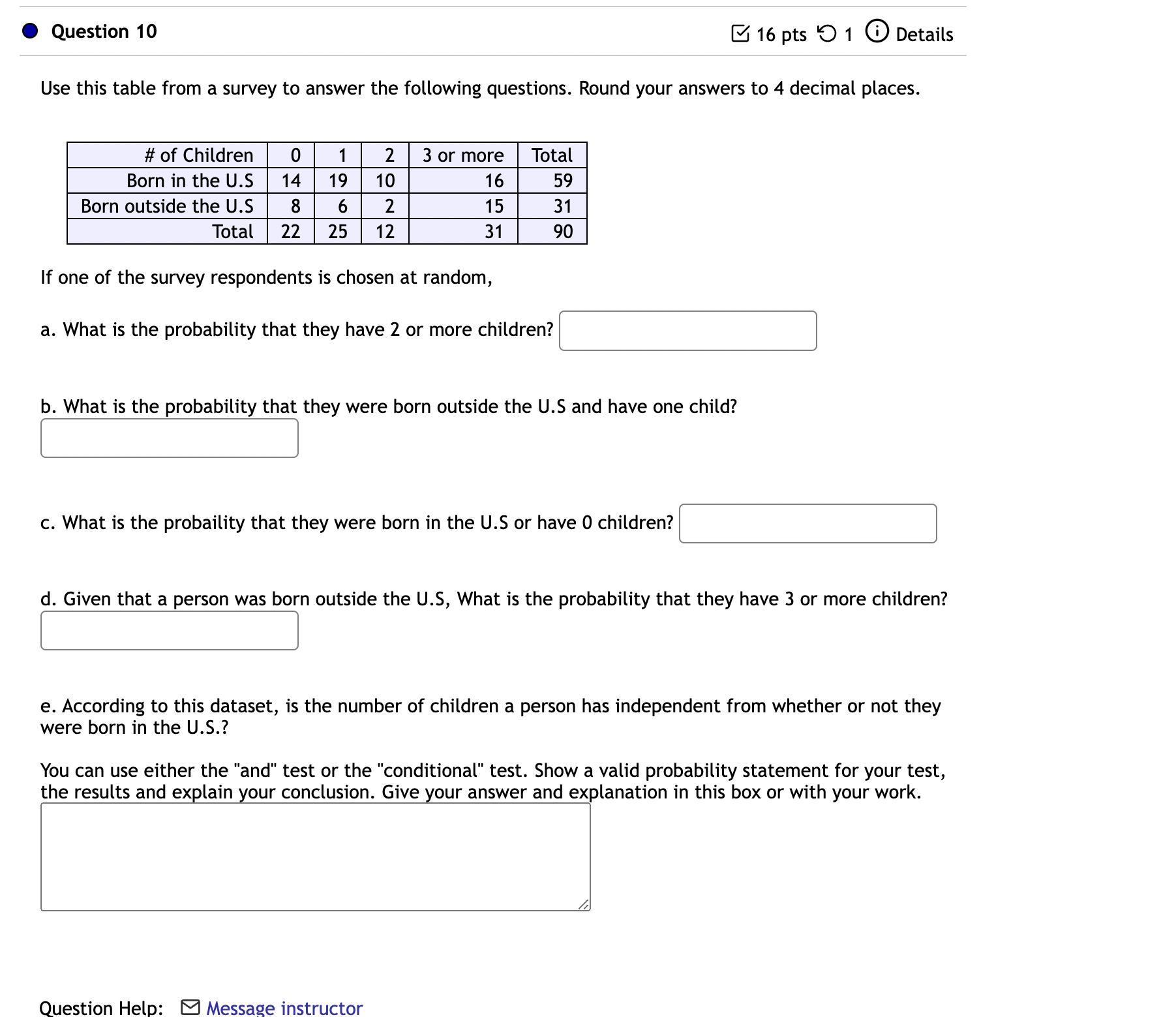 4 items with context and units in your paragraph. % *Remember to