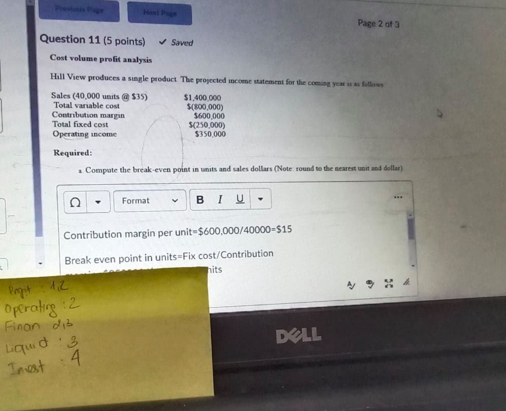 Please find a solution Previous Page Next Page Page 2 of 3