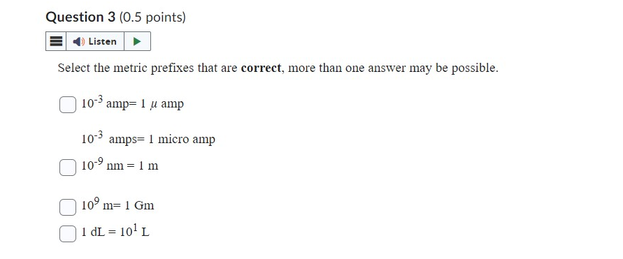 10-2 L 106 m = 1 Mm 10-6 Mg= 1g O 109