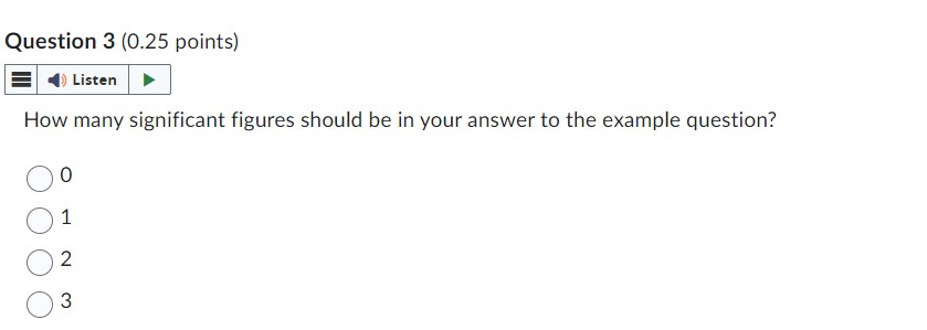 mL. Question 1 (0.25 points} E '13 Listen F Question 1 (0.25