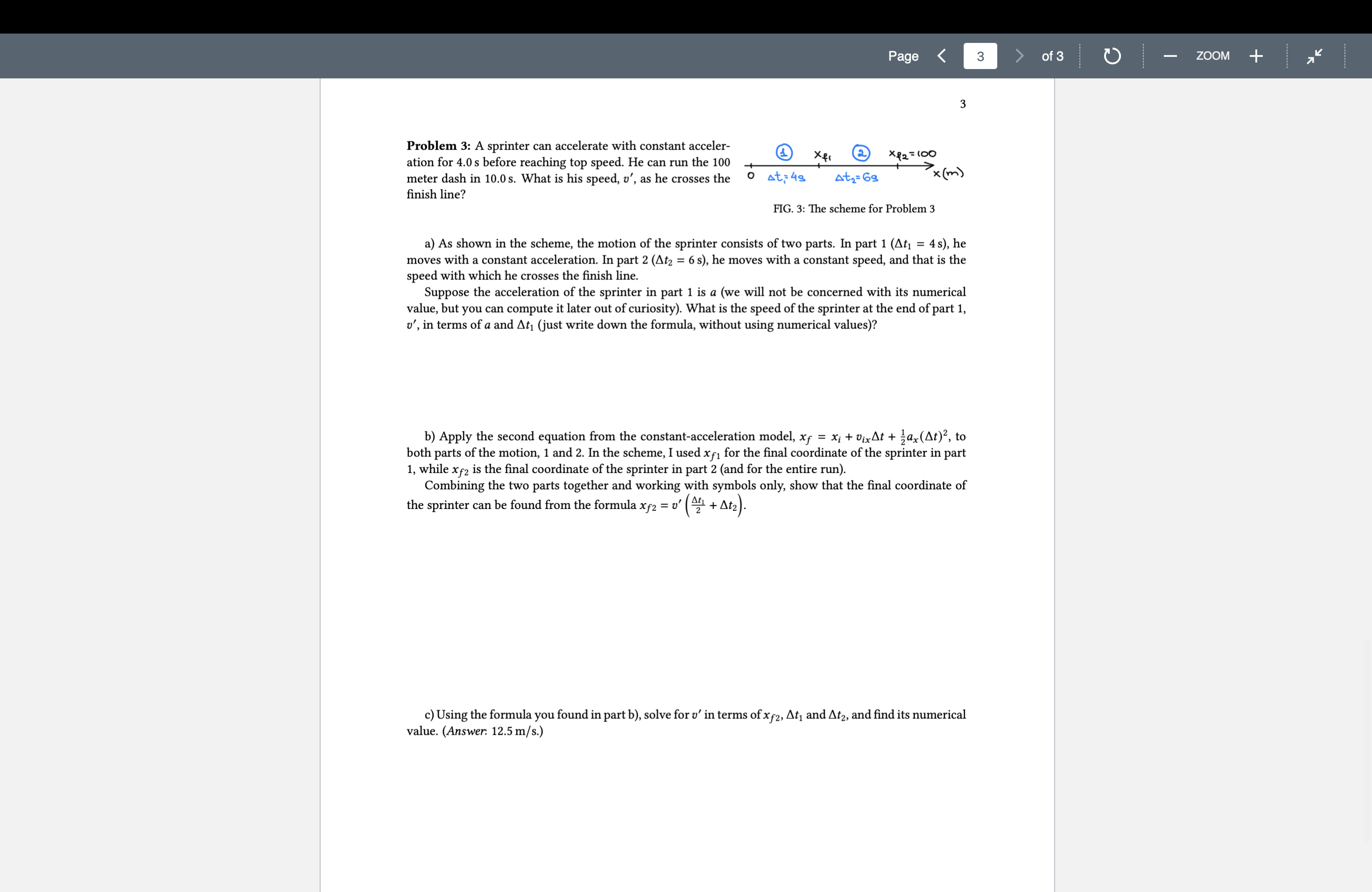  Mechanics - PHYS 211 Homework 2 Problem 1: A rocket is