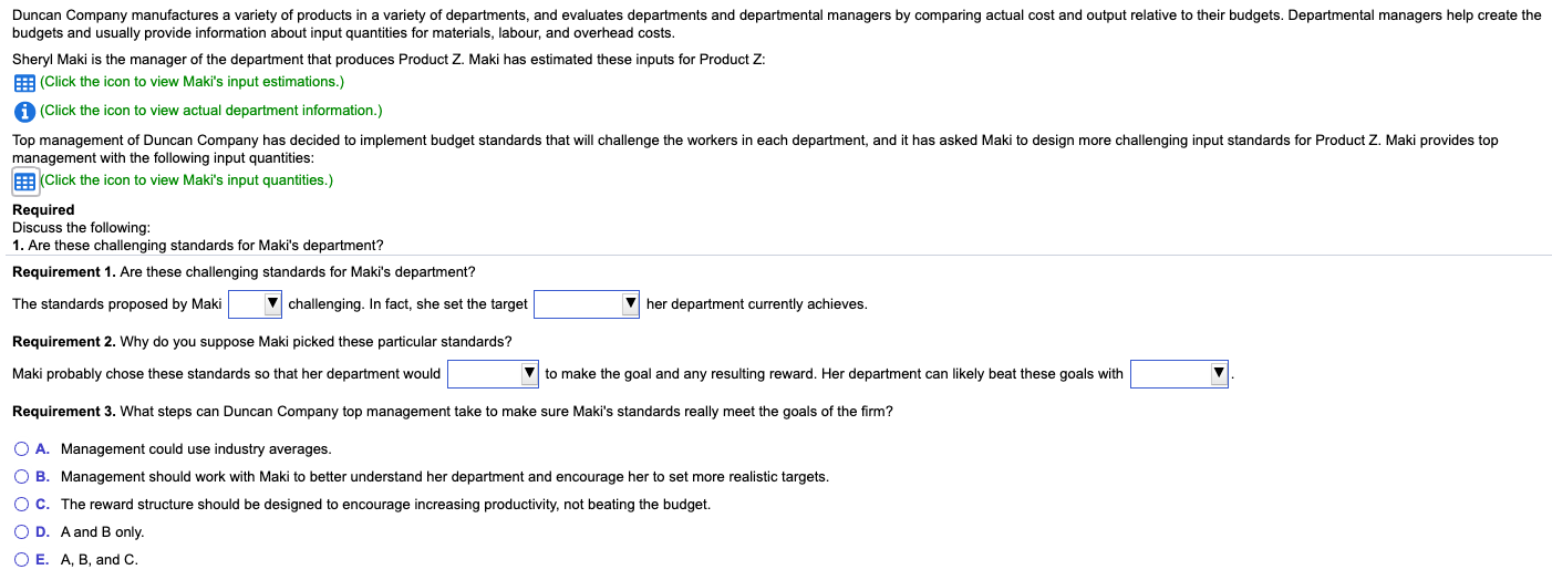 Machine time 10 minutesThe department produces about 100 units of Product Z