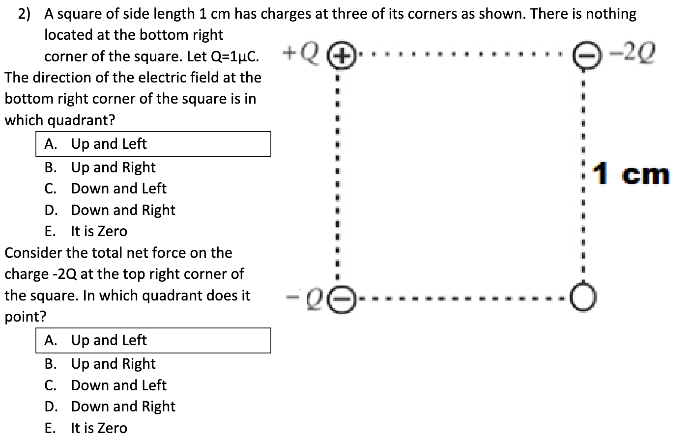 the difference btw the direction of net force vs direction eclectic field