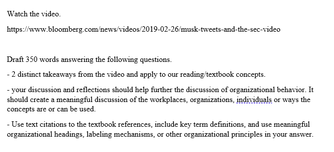 questions - 2 distinct takeaways from the video and apply to our