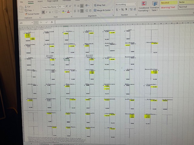 I am having problems getting my adjusted trial balance sheet to