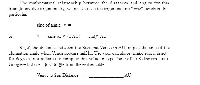 involve trigonometry, we need to use the trigonometric "sine" function. In particular,