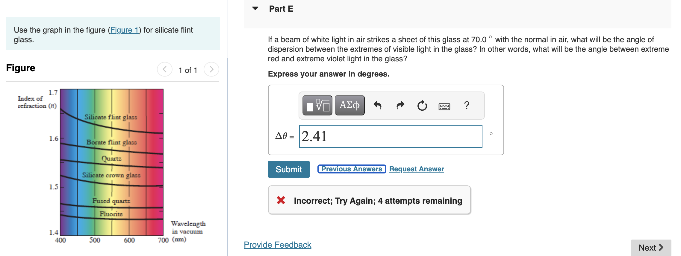 help with Part E only Use the graph in the figure (gure