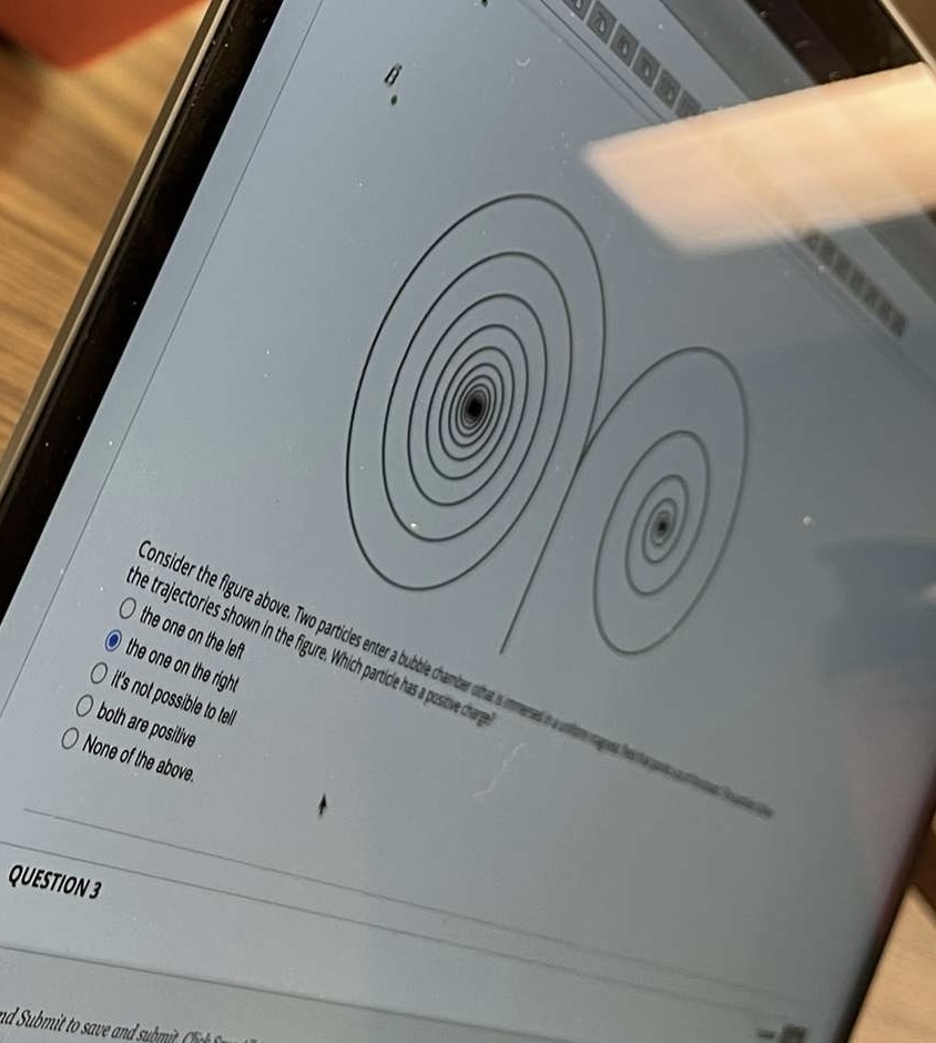  Consider the figure above. Two particles enter a bubble charter ota