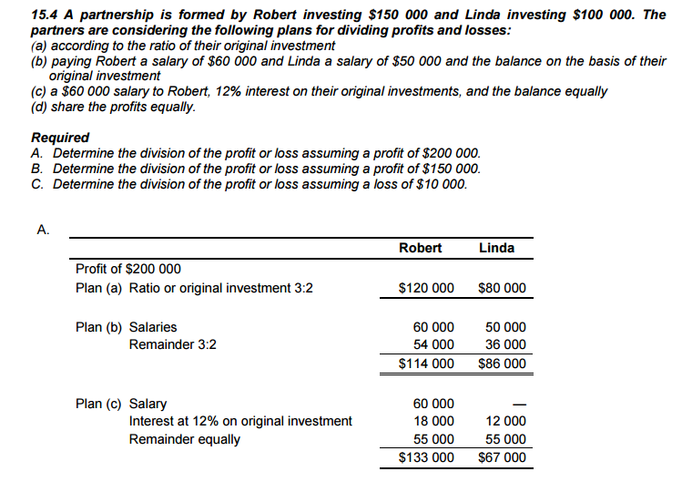 in answer A, plan (c), why is 55,000 based on Remainder equally?