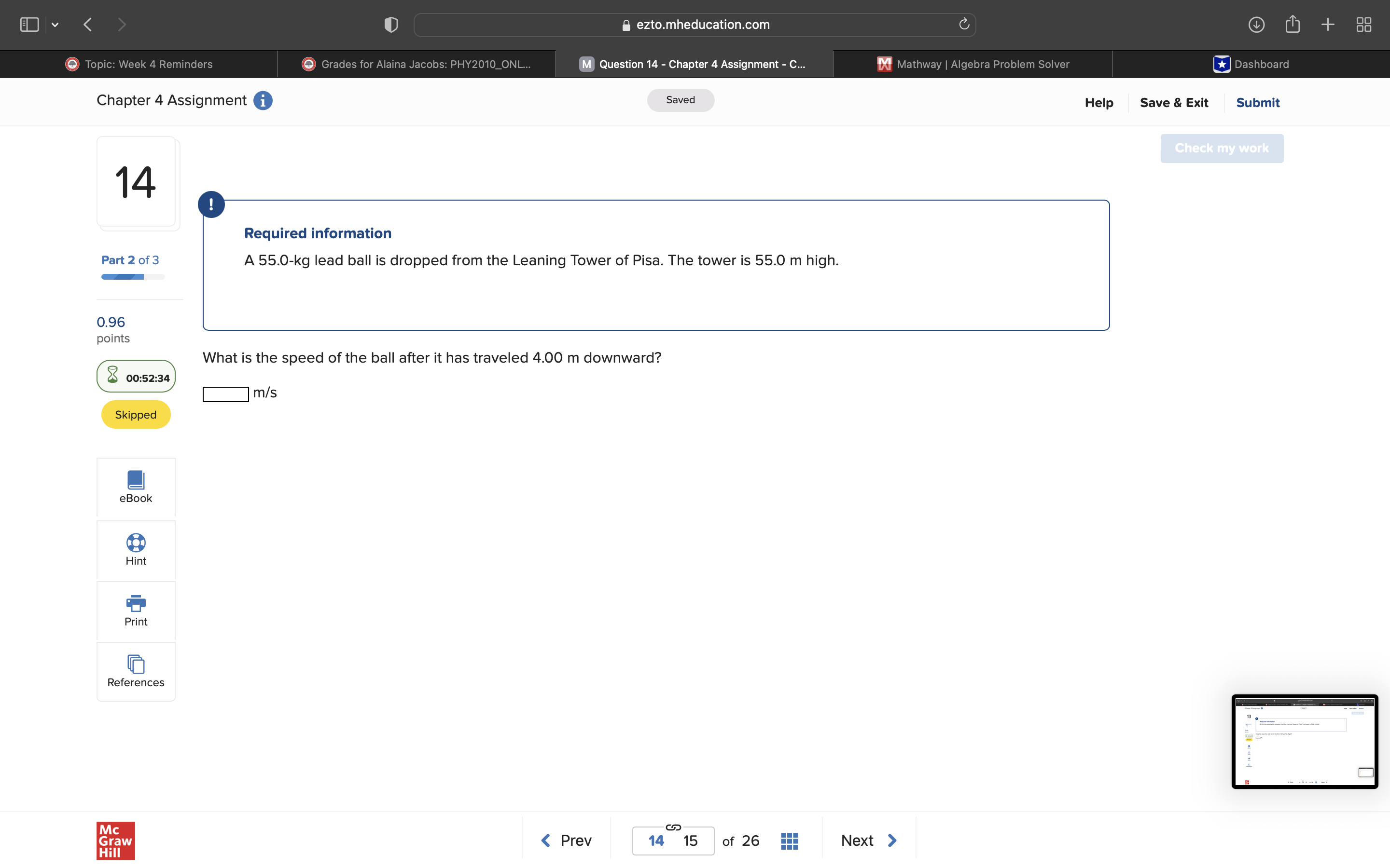 runway. The engines exert a constant force of 78.0 kN on the