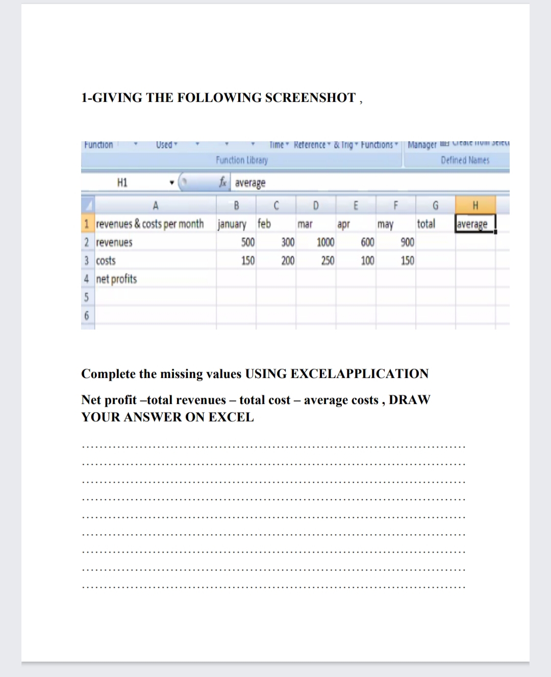  1-GIVING THE FOLLOWING SCREENSHOT , Function Used Time * Reference *