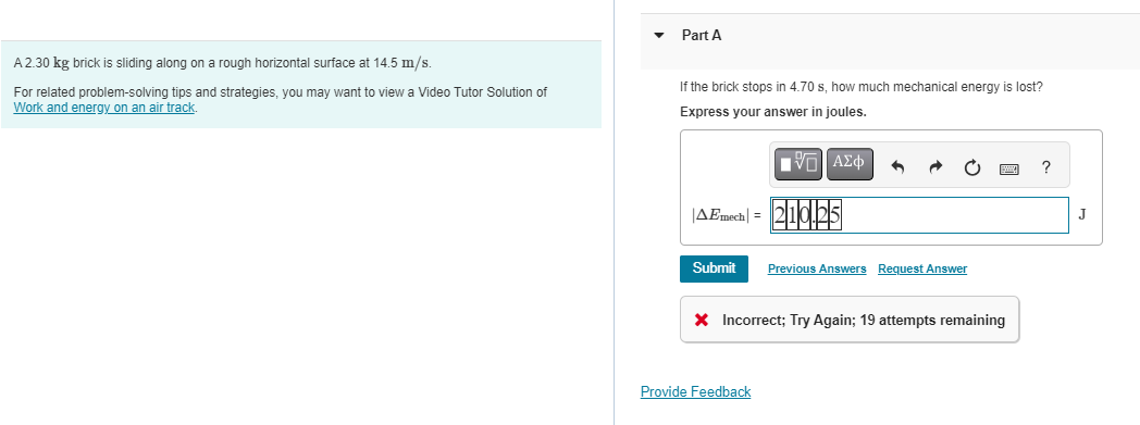 on a frictionless air table. The spring is attached to the tabletop,