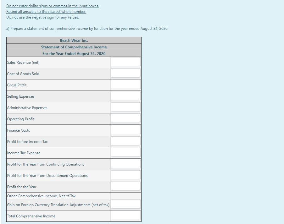  \fDo not enter dollar signs or commas in the input boxes.
