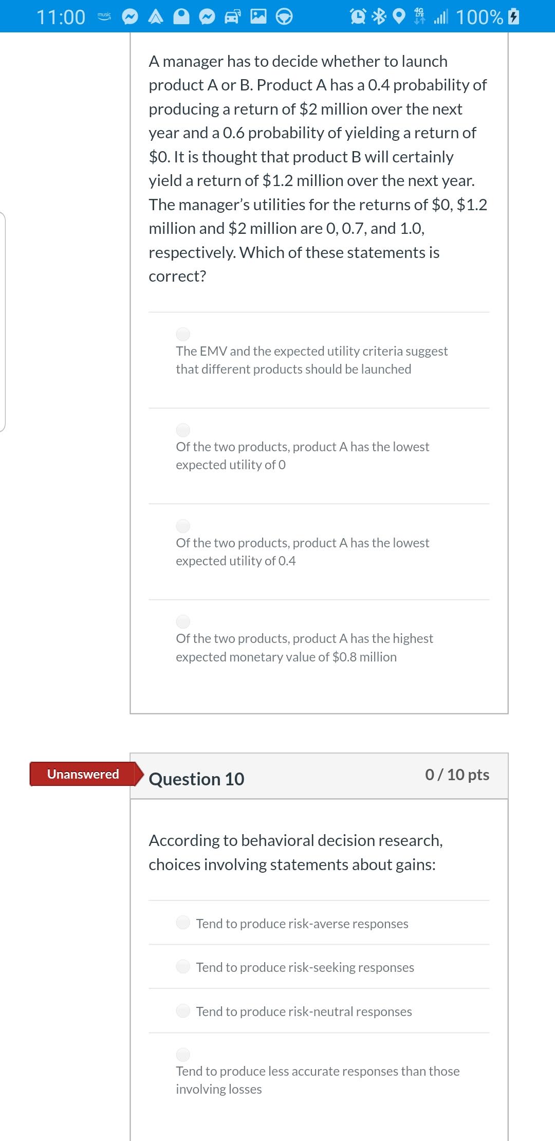 Can you please help me with 9 & 10 11:00 O AQOB'WEQ