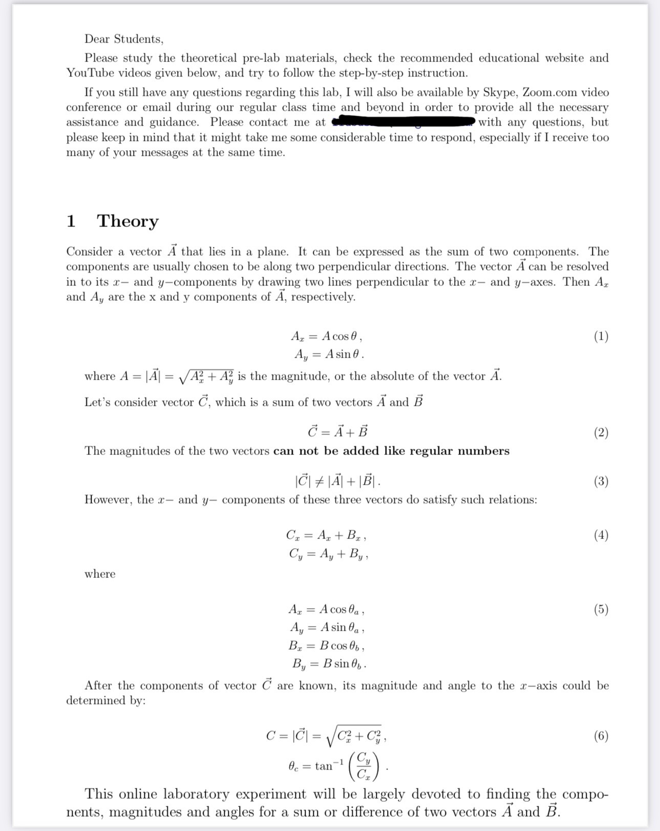 Dear Students, Please study the theoretical pro-lab materials. check the reconumended
