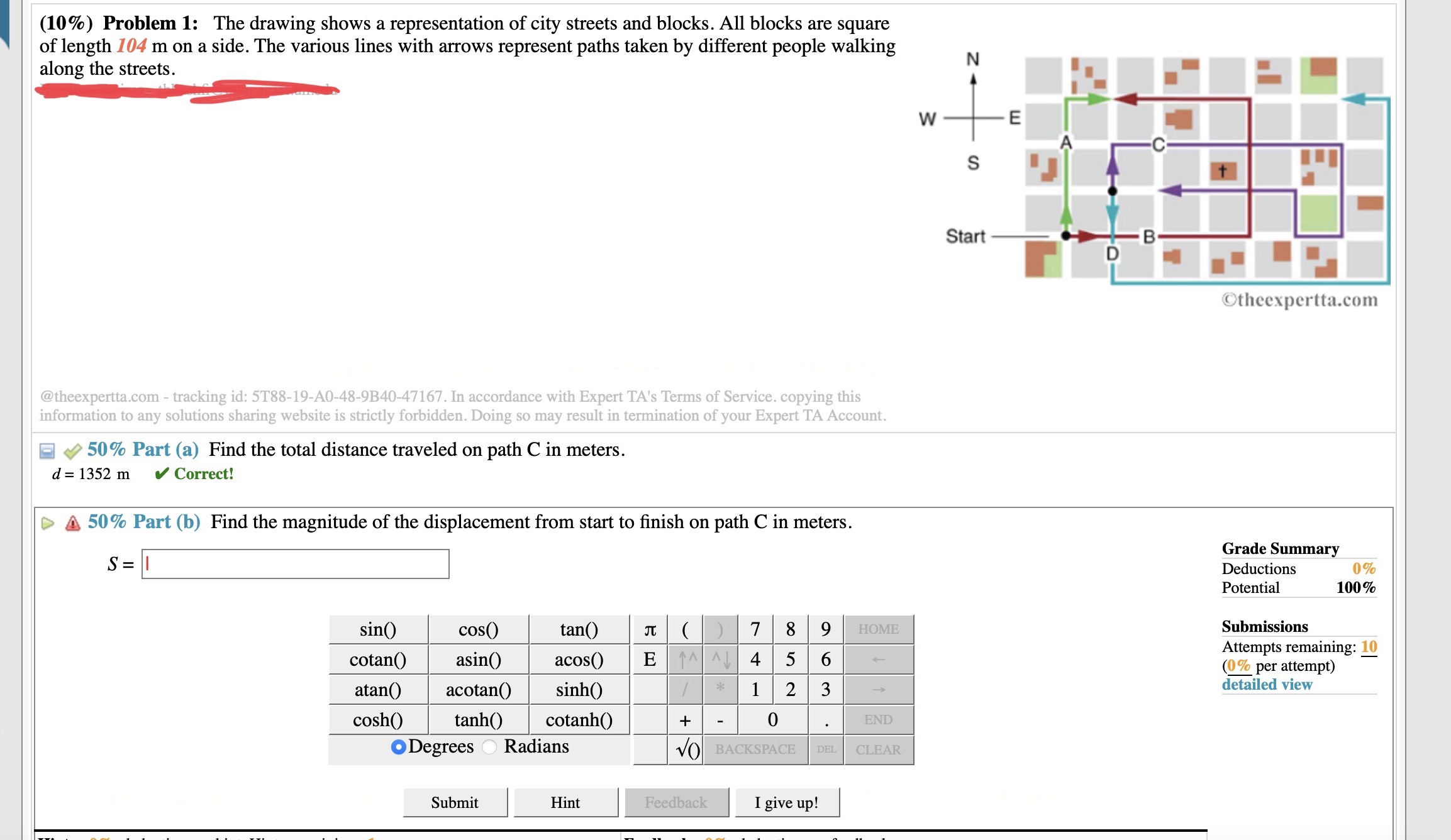 Please answer B. (10%) Problem 1: The drawing shows a representation of
