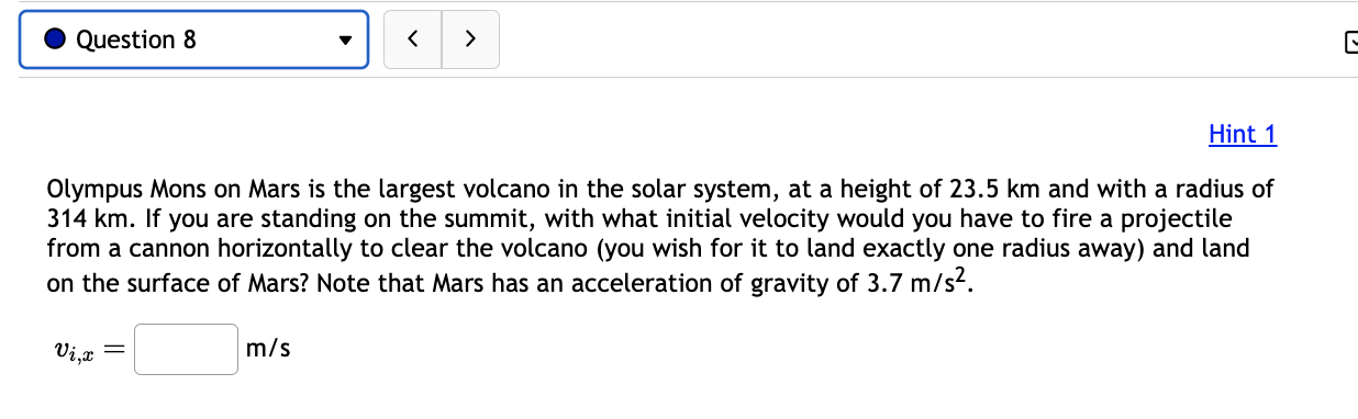 all answers to whole numbers (no decimal places). 1. How far, horizontally