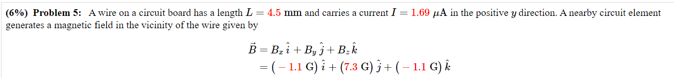by the magnetic field due to the circuit element. Grade F1 =
