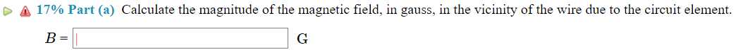 N DeductiA 17% Part (c) Calculate the y component of the magnetic