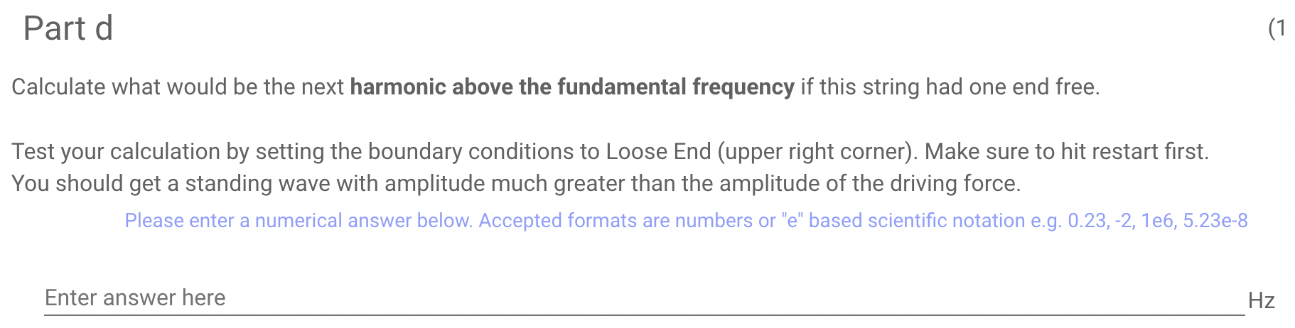 the mode (upper left corner) to Oscillate 2) Set the end conditions